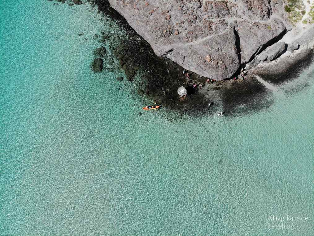 Playa Balandra Drone Shot