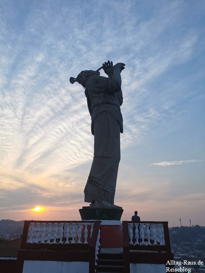 Statue of a Volador in Papantla